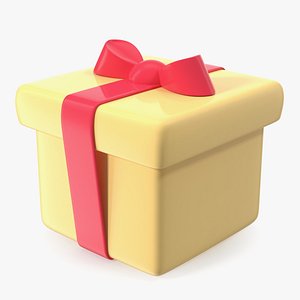 Wrapped Gift Emoji 3D model