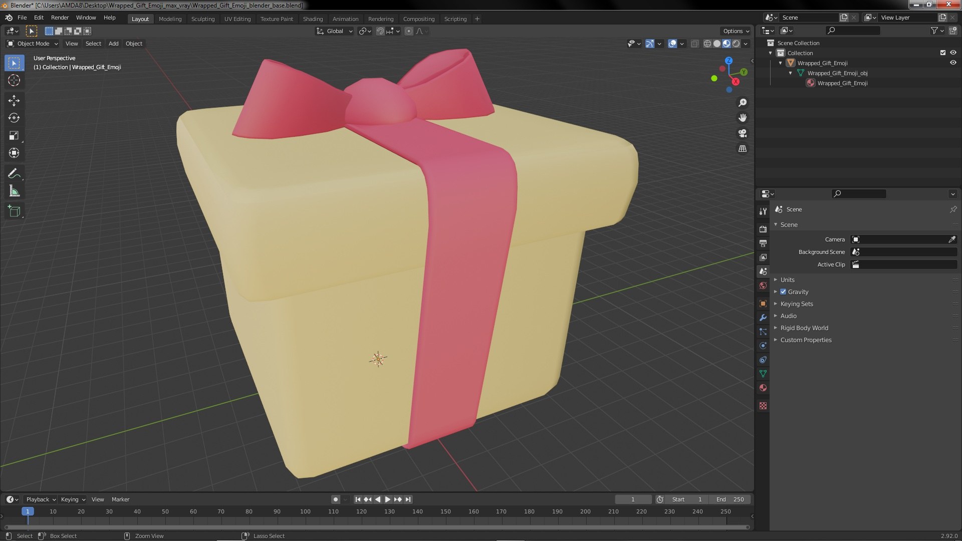 Wrapped Gift Emoji 3D model https://p.turbosquid.com/ts-thumb/x8/wPDTcb/Rt/wrappedgiftemoji3dmodel025/jpg/1647293823/1920x1080/fit_q87/99217a86672cc85a901d754dee82bf9e3905b342/wrappedgiftemoji3dmodel025.jpg