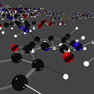 Insulin 3D molecular structure