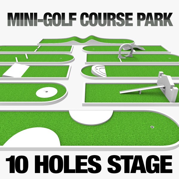 3d park mini golf model