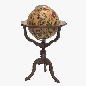 Vintage Celestial Floor Globe
