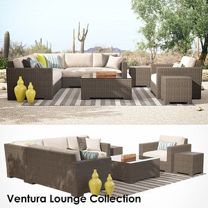 Crate & Barrel Ventura Lounge Collection - Set I