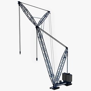 lampson construction crane 3d model