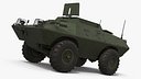 Cadillac Gage V-100 Armored Scout Vehicle with Interior Green