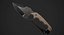 shark tooth knife aaa 3D model