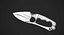 shark tooth knife aaa 3D model