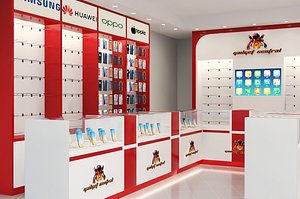Phone Store interior Design 3D
