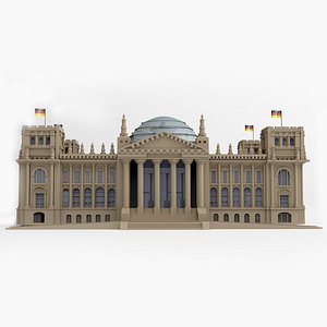 Reichstag Berlin  Deutscher Bundestag German Parlament 3D model