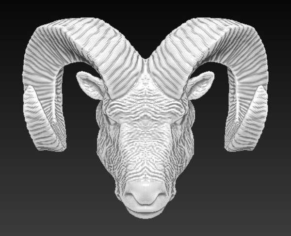 3D ram head horn - TurboSquid 1216113