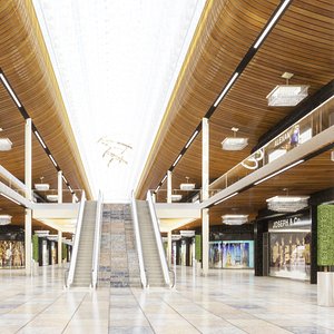 3D model Shopping Centre 3 - Interior and Exterior
