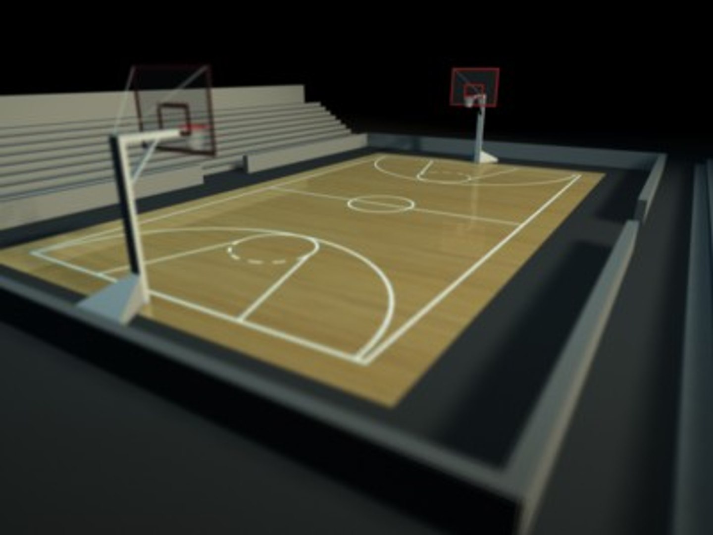 Basketball Court Model - TurboSquid 161615