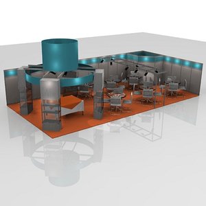 stand exhibition 3d 3ds