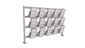 3D Stadium Lights Panel model