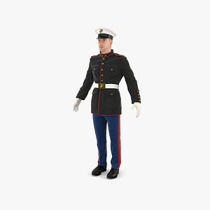 3D model US Marine Corps Soldier