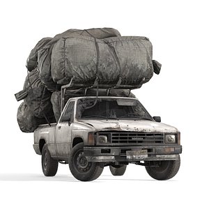 Toyota garbage truck 3D model