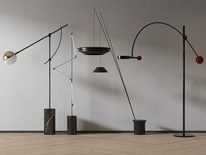 fashionable floor lamp 3D model