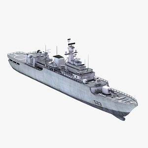 3d chinese navy warship jiangwei model