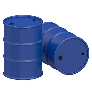 Oil Barrel blue model