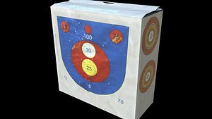 archery target 3D model