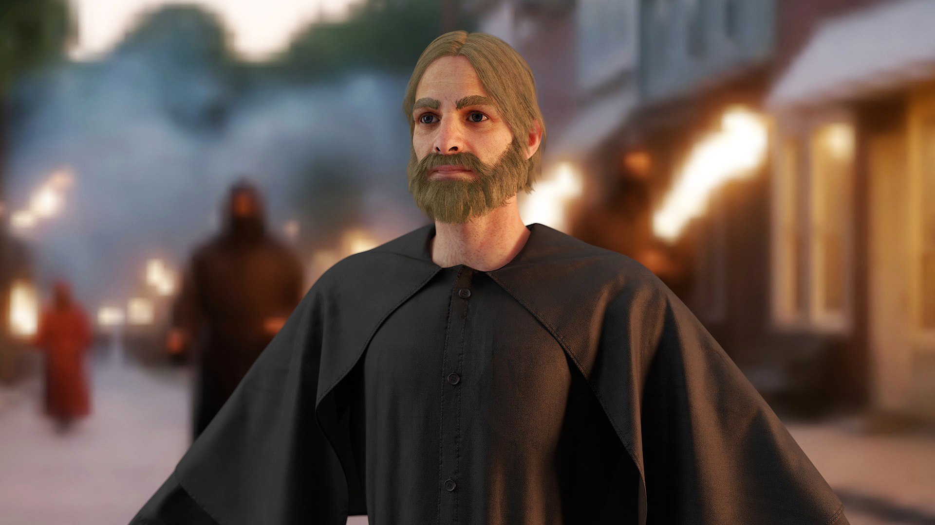 Man In Black Robe And Cape 3D Model - TurboSquid 2349812