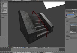 3d model stair set