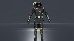 3D Ronin low-poly model