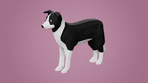 Lowpoly stylized Dog