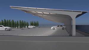 3D Solar parking layout 25-35