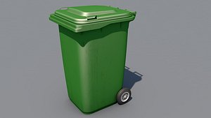 plastic trash bin 3D