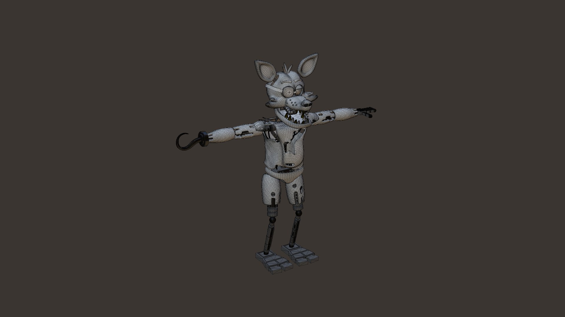 3D Model Foxy 3D Model Complete With Rig - TurboSquid 1831489