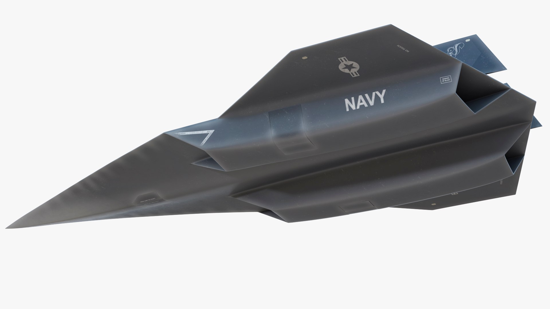 Lockheed SR-72 DarkStar Rigged For Maya 3D Model - TurboSquid 2282265