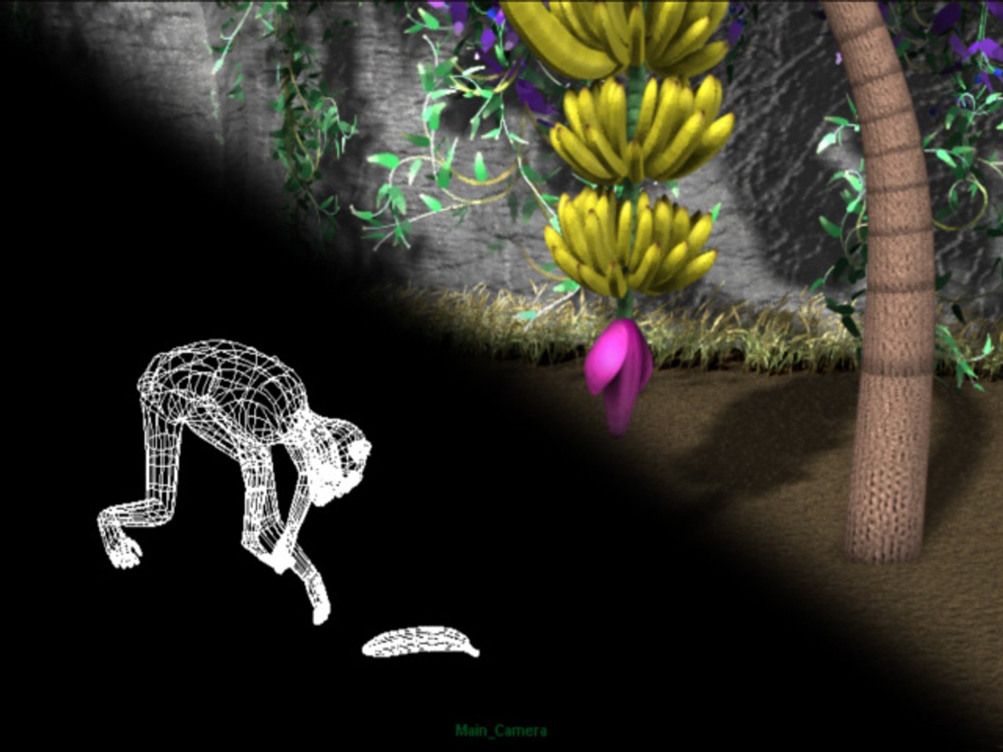 Maya Rigged Monkey