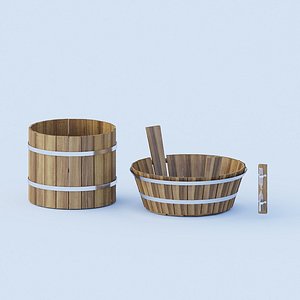 3D sauna bathroom set