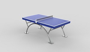 Table tennis setup 3D model