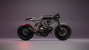 3D Custom Ducati Cafe Racer