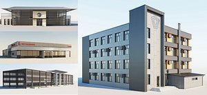 3D Industrial and office-servises model