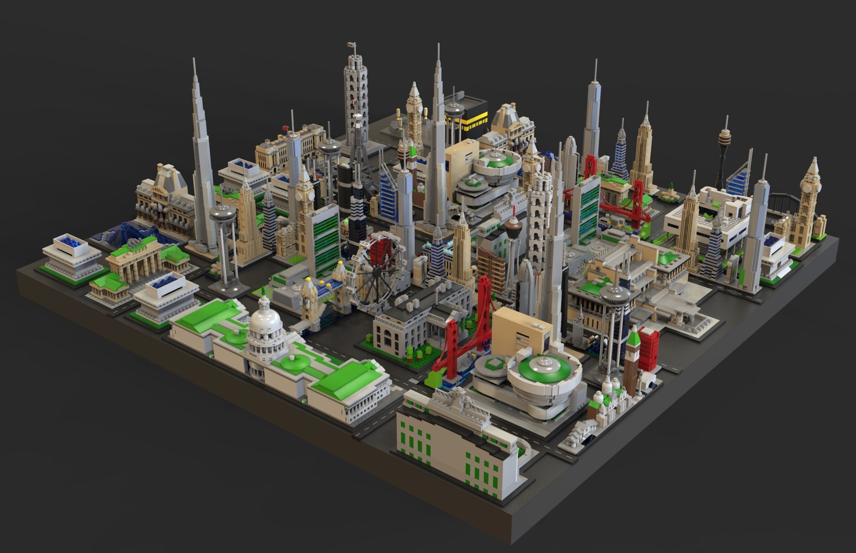 3D City Lego Model - TurboSquid 1385430