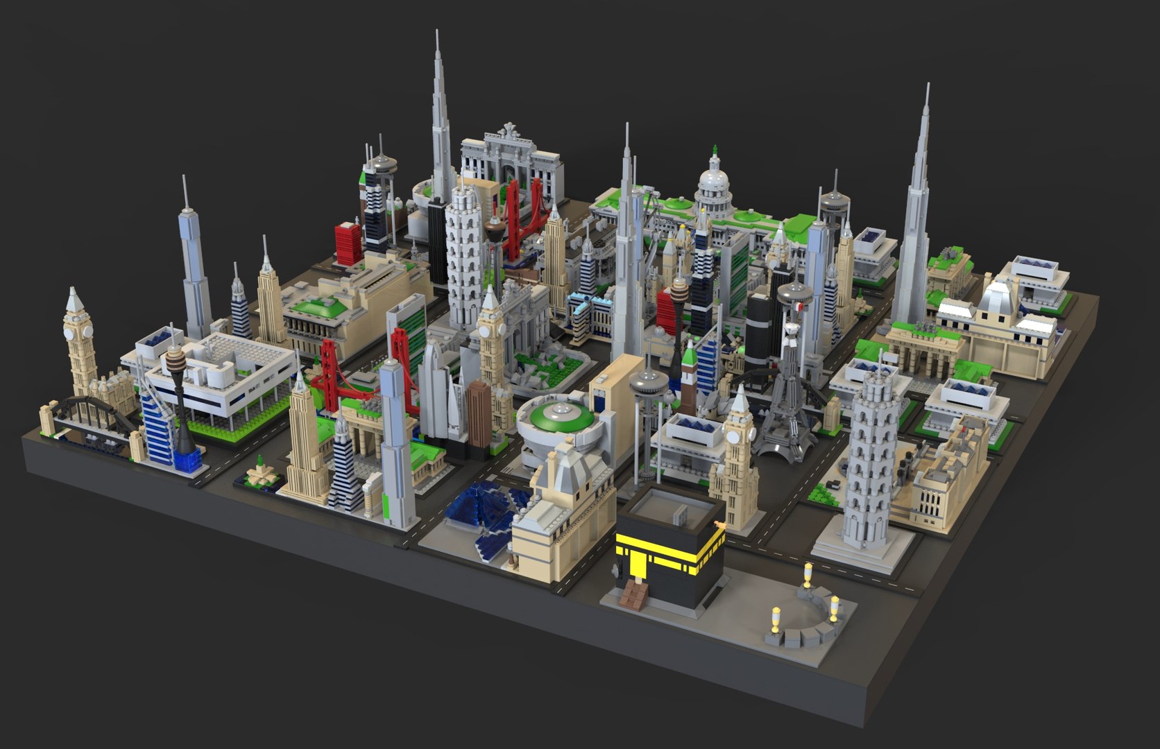 3D City Lego Model - TurboSquid 1385430