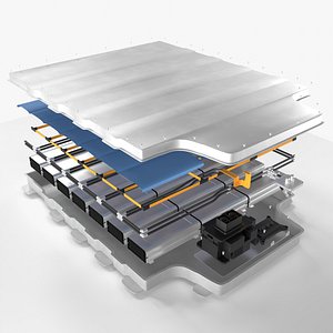 Electric Cars Battery 3D