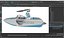 Super Air Nautique Wakeboard Boat Rigged for Maya