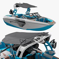 Super Air Nautique Wakeboard Boat Rigged for Maya