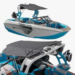 Super Air Nautique Wakeboard Boat Rigged for Maya