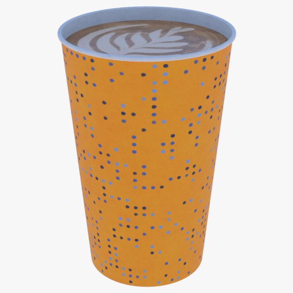 Coffee paper cup 3D model