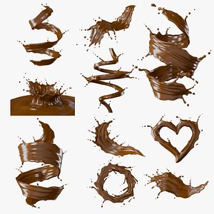 Chocolate Splash Bundle 3D