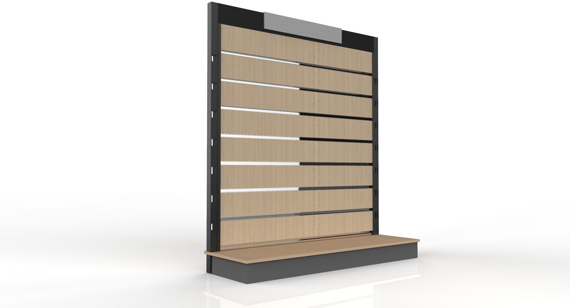 Retail Slat Board Display 3D model TurboSquid 1844767