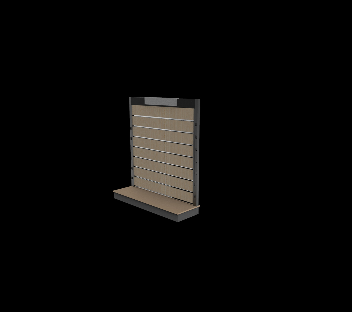 Retail Slat Board Display 3D model TurboSquid 1844767