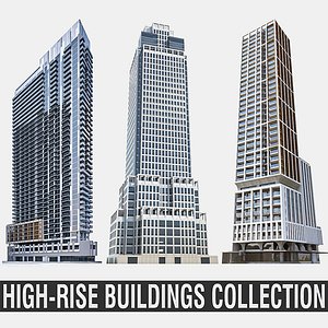 3D model High-rise Buildings Collection 02