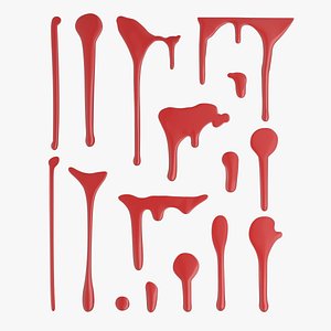 Blood Splatters 3D model