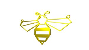 Bee Origami Necklace