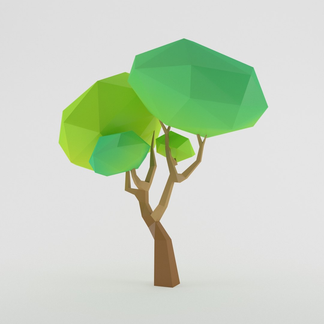 3ds Cartoon Toon Tree